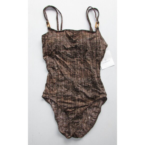 LIZ CLAIBORNE Animal-Like Geo Print One Piece Swimsuit - NEW - Picture 2 of 8